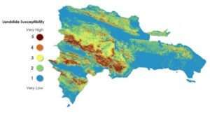 Landslide susceptibility map